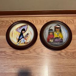 Antique De Grazia Porcelain Plates