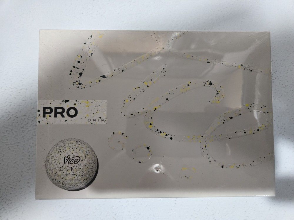 NEW IN BOX VICE PRO DRIP GOLF BALLS YELLOW ONE DOZEN