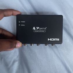 Portta Component to HDMI Converter, YPbPr RGB + R/L Audio to HDMI Converter 