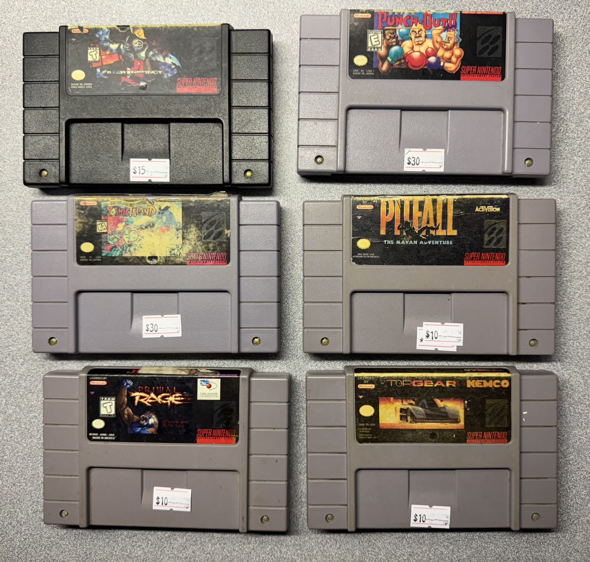 Super Nintendo SNES Games