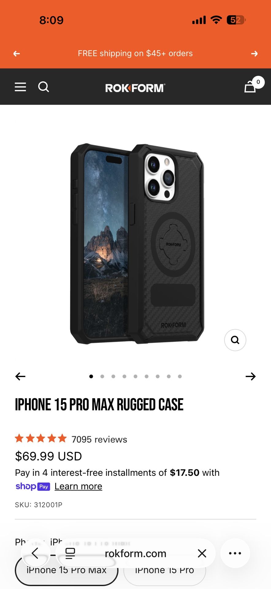 Rokform  Iphone 15 Pro Max Case