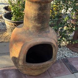 Large Clay Chiminea