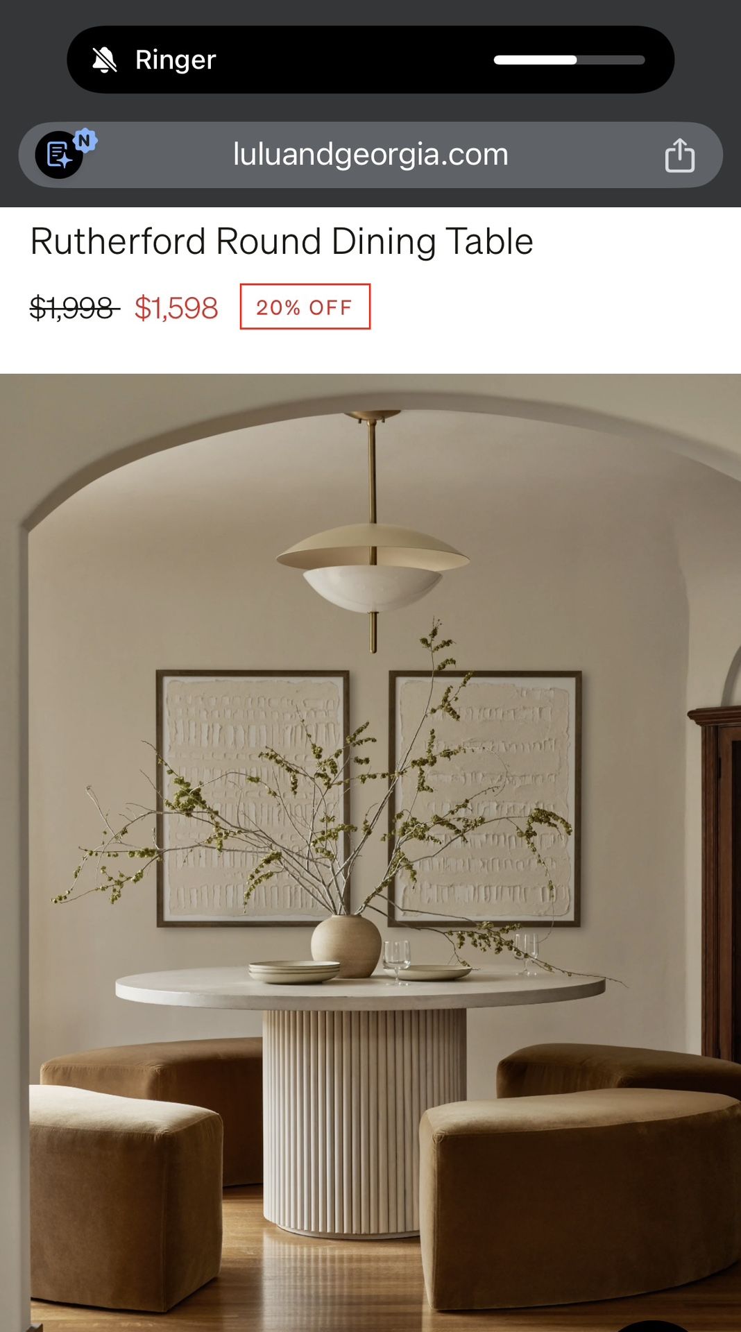 Lulu & George Dining Table - Like New!