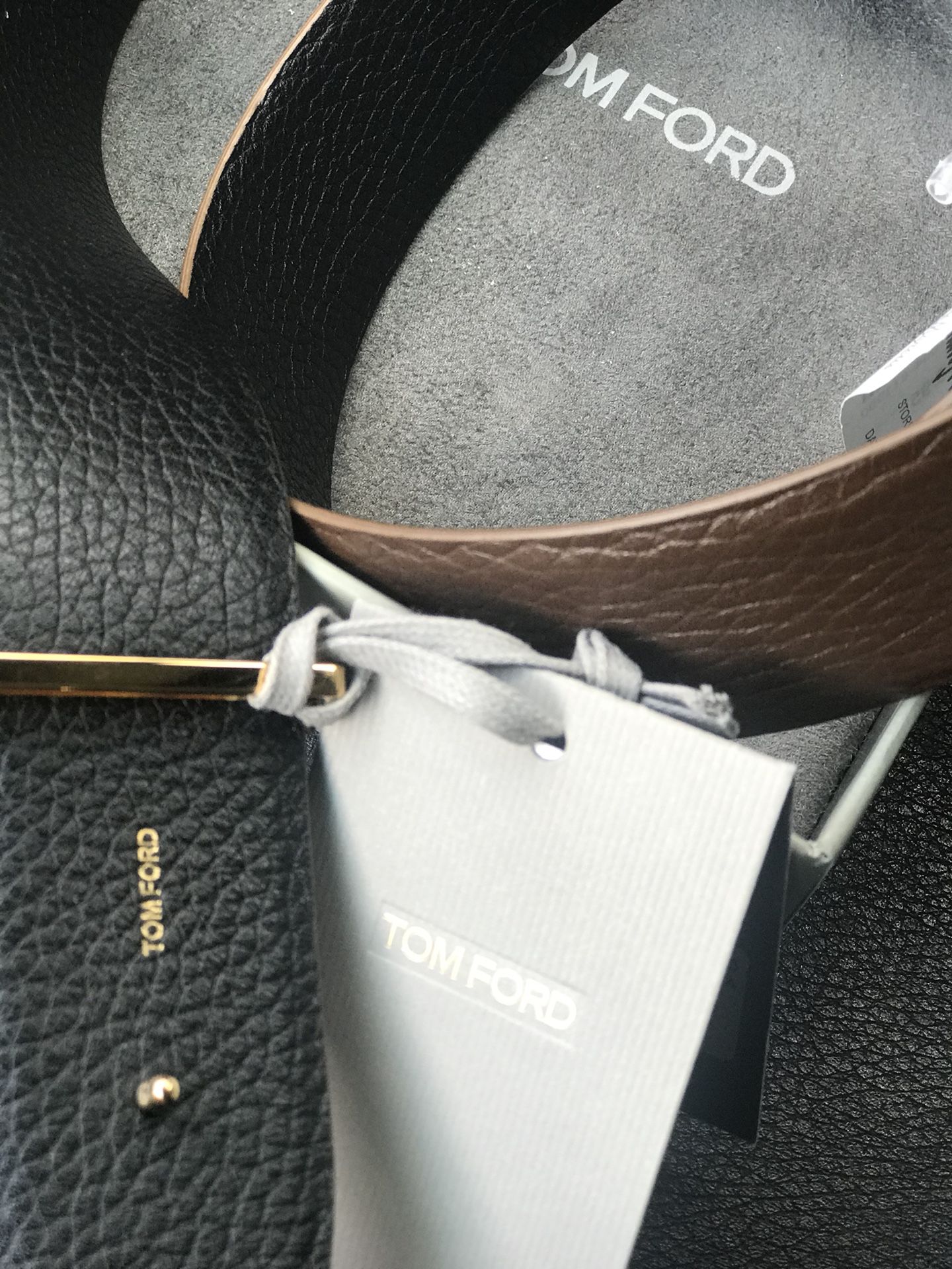 Tom Ford Black Leather Belt – NYC Designer Outlet