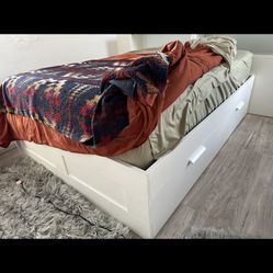 IKEA BRIMNES Queen bed frame