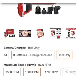 Milwaukee M12 FUEL 12V Lithium-Ion Brushless Cordless 4-in-1 Installation 3/8 in. Drill Driver with 4 Tool Head (Tool-Only)