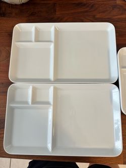 Ceramic Ceramic Divided Serving Plates - pick up at 8023 Huebner Rd