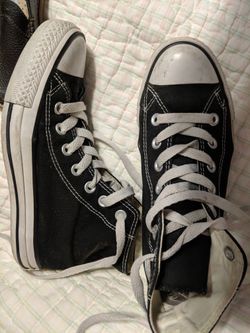 Size 3.5 youth Converse and vans $18 each or both for $30