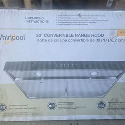Whirlpool 30in Convertible 270-CFM Recirculating Stainless Under Cabinet Range Hood & Grease Filters