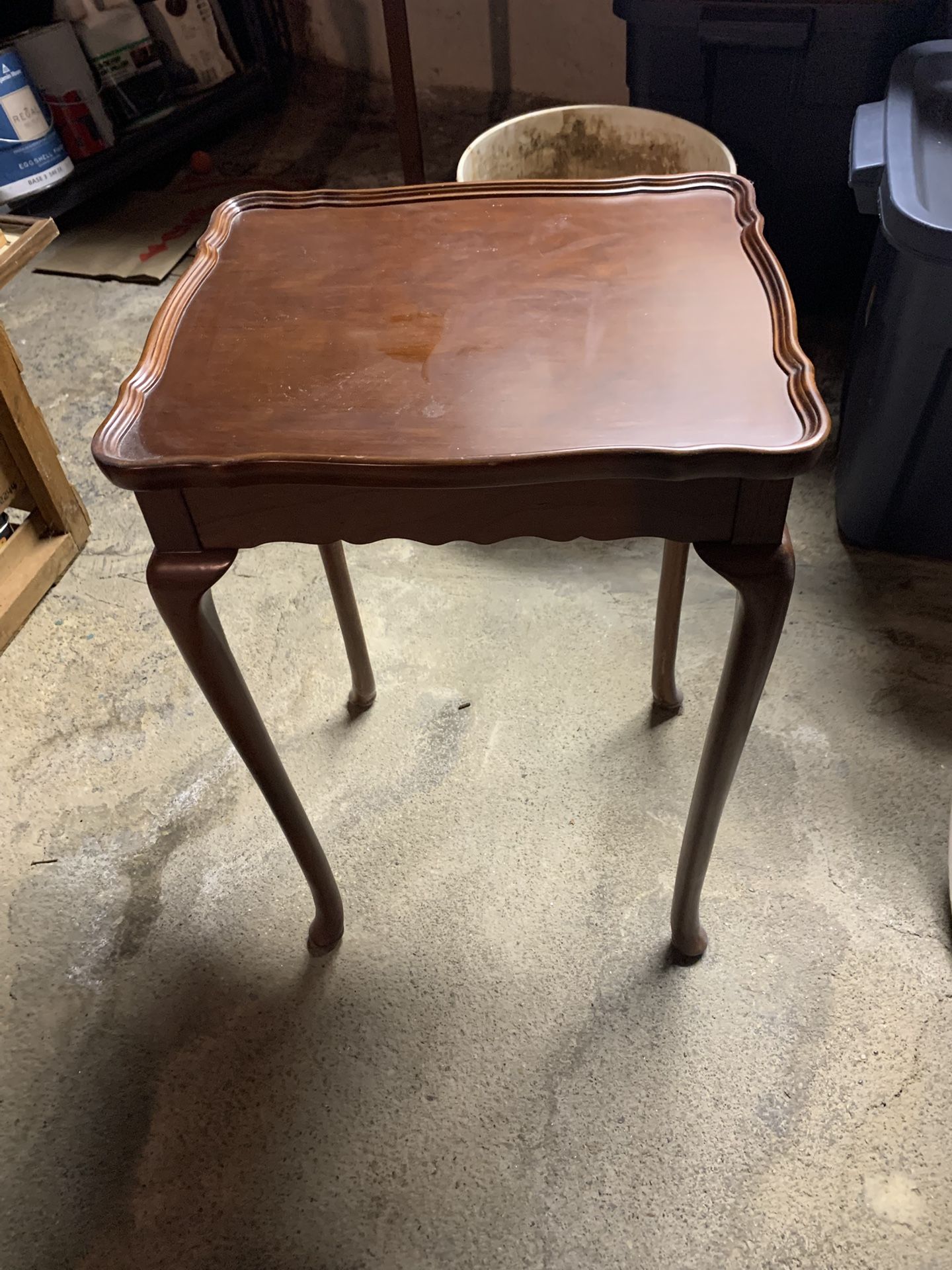Telephone Table, Brown Wooden