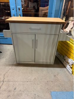 HOMCOM KITCHEN ISLAND cart with drawer