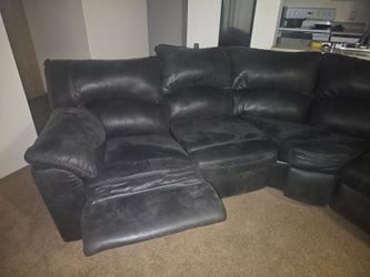 Dark grey couch
