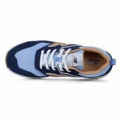 NEW BALANCE Athletic Shoe: Men's, Size 13, D, Blue, Composite Toe Cap, Removable Insole