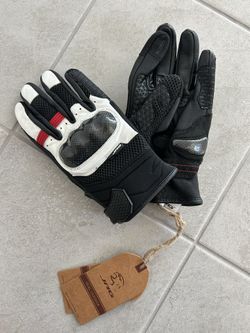 Motorcycle Gloves Real Leather Size M