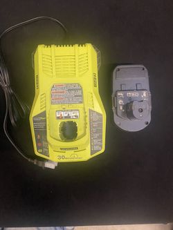 Ryobi ONE+ 18V Fast Charger and Battery