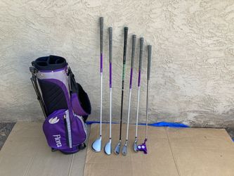 Intech Flora & Mac Gregor Junior RH Junior Golf Clubs & Bag