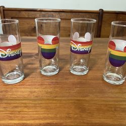 Disney Rainbow Collection Glassware (4)