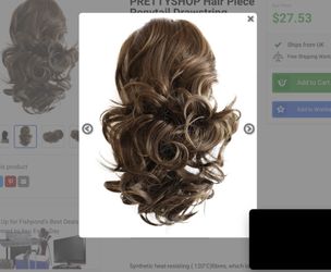 Synthetic hair Prettyshop ponytail drawstring extension hair piece new