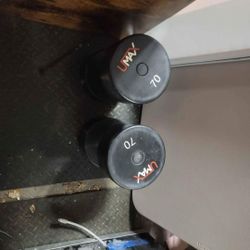 70lbs Urethane Dumbells