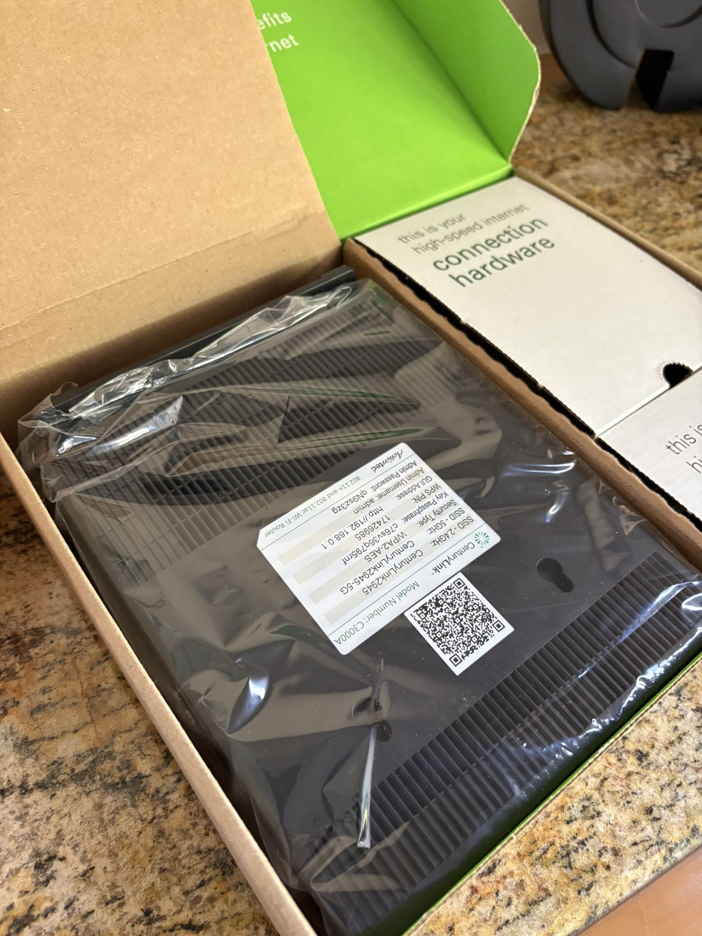 New CenturyLink C3000A Modem