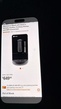 Ge ESPRESSO MACHINE WITH WIFI