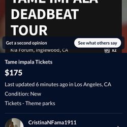SCAMMER - Tame Impala Tickets