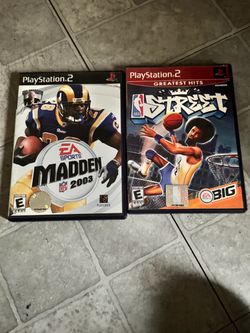 NBA streets and madden 03 ps2