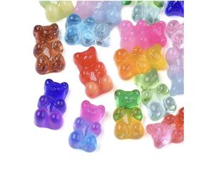 7 Pieces Of Gummy Bear Beads