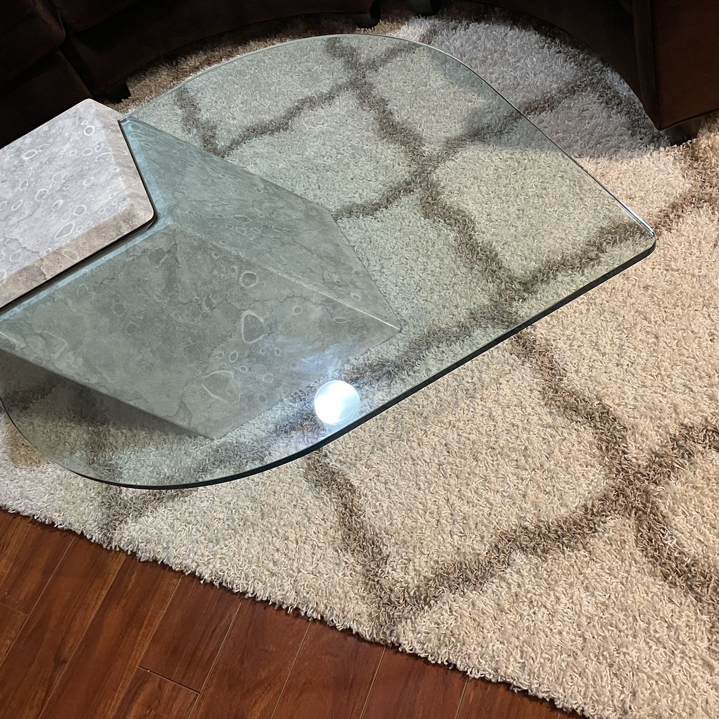 Solid Glass Coffee Table $100  OBO