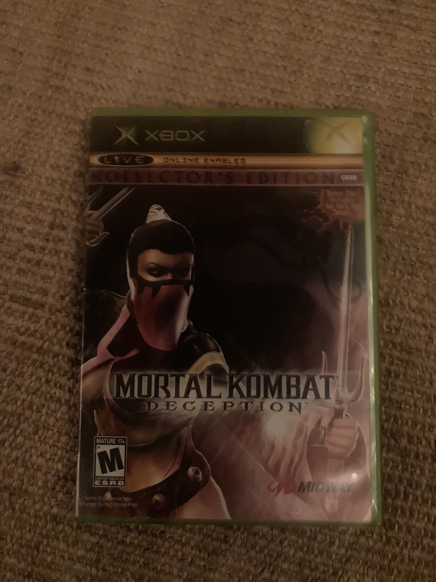 Mortal Kombat Deception Kollectors Edition Xbox Video Game