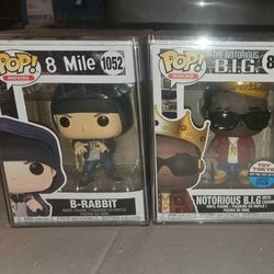 VAULTED LIMITED FUNKO POPS EMINEM B-RABBIT, NOTORIOUS B.I.G. TOY TOKYO NYCC LIMITED EDITION