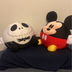 Mickey Mouse And Jack Stuffed Animals 