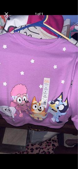 Bluey Girls Fleece Pullover Sweatshirt Size 6