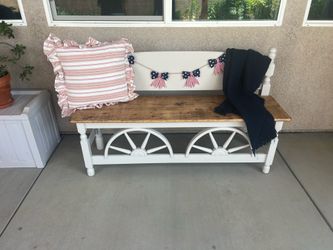 Wooden bench