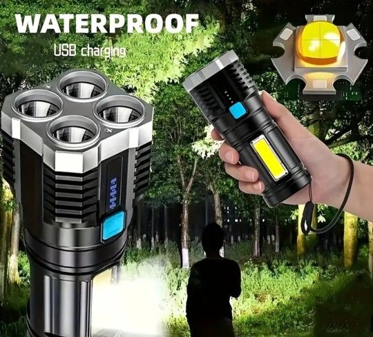 FLASHLIGHT RECHARGEABLE NEW