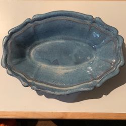 Vintage Hickory Flat Stoneware Platter