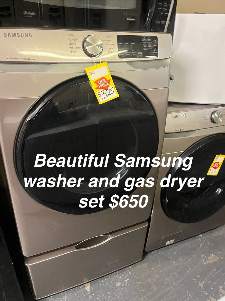 Beautiful Samsung Washer And Gas Dryer Set