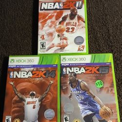 XBOX 360 NBA 2K 11, 14, 15. ONLY $40 for all 3.