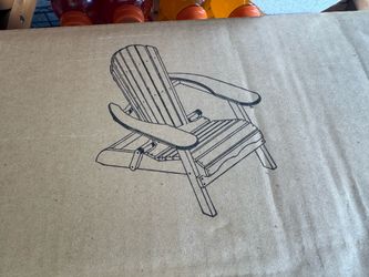 Wood Adirondack chair