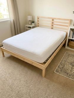 IKEA TARVA Queen Bed Frame and Mattress