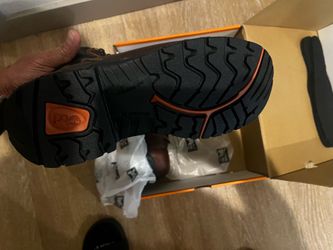 Safety toe new boots