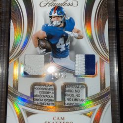 💎2025 flawless cam skattebo 10/25 quad patch💎