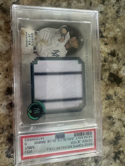 Derek Jeter 2013 Topps Museum collection game used patch 1/5!!