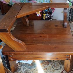 Vintage Low Profile Side Table 