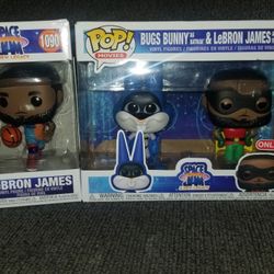 Bugs Bunny N Lebron James Both Funko Pop