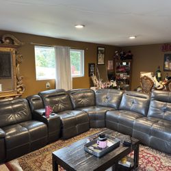 Sectional With Recliners  