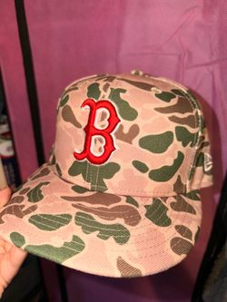 Boston Red Sox New Era 59FIFTY Fitted Hat in a "Duck Camo"