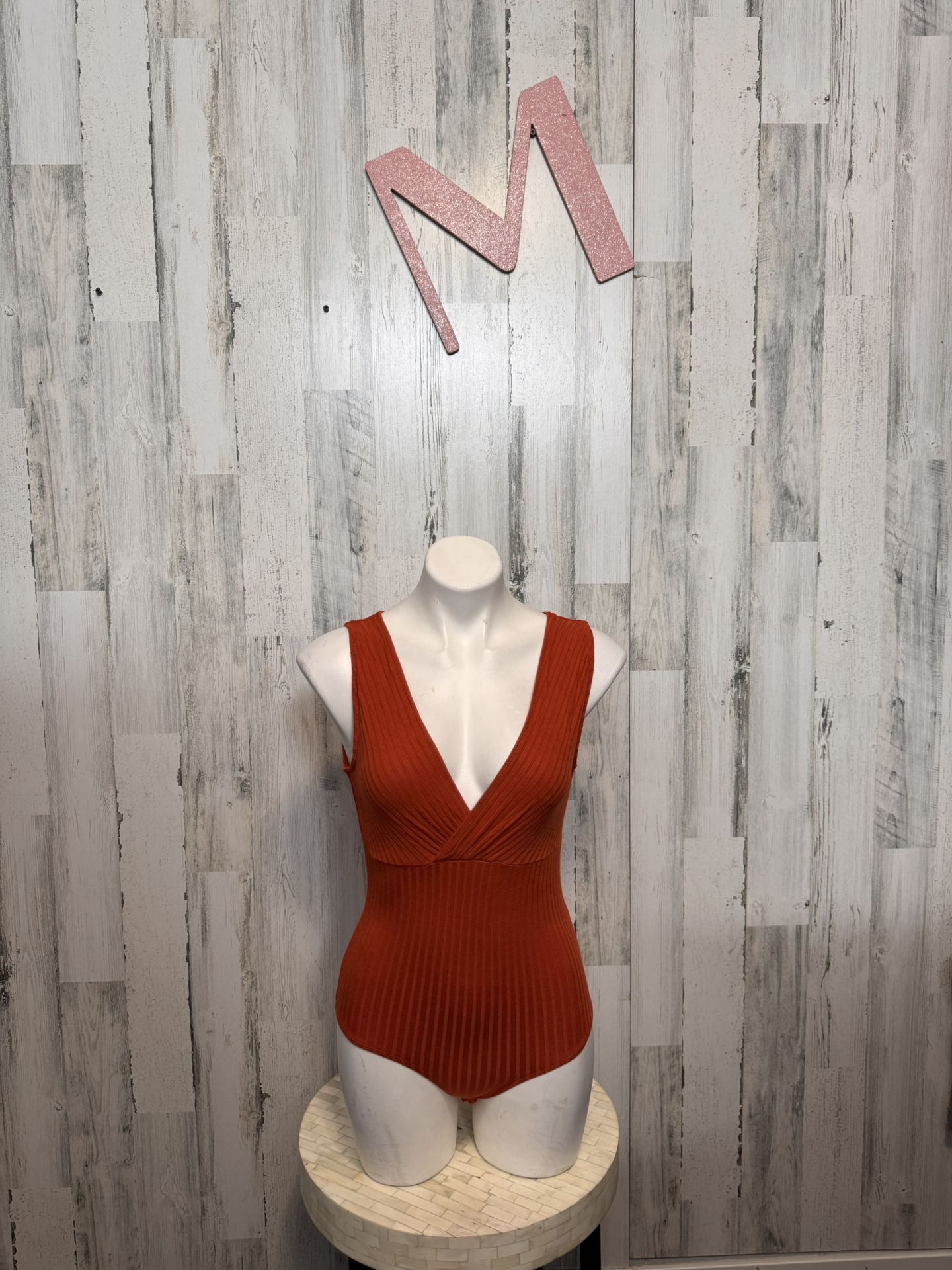 Ambiance Orange bodysuit size medium