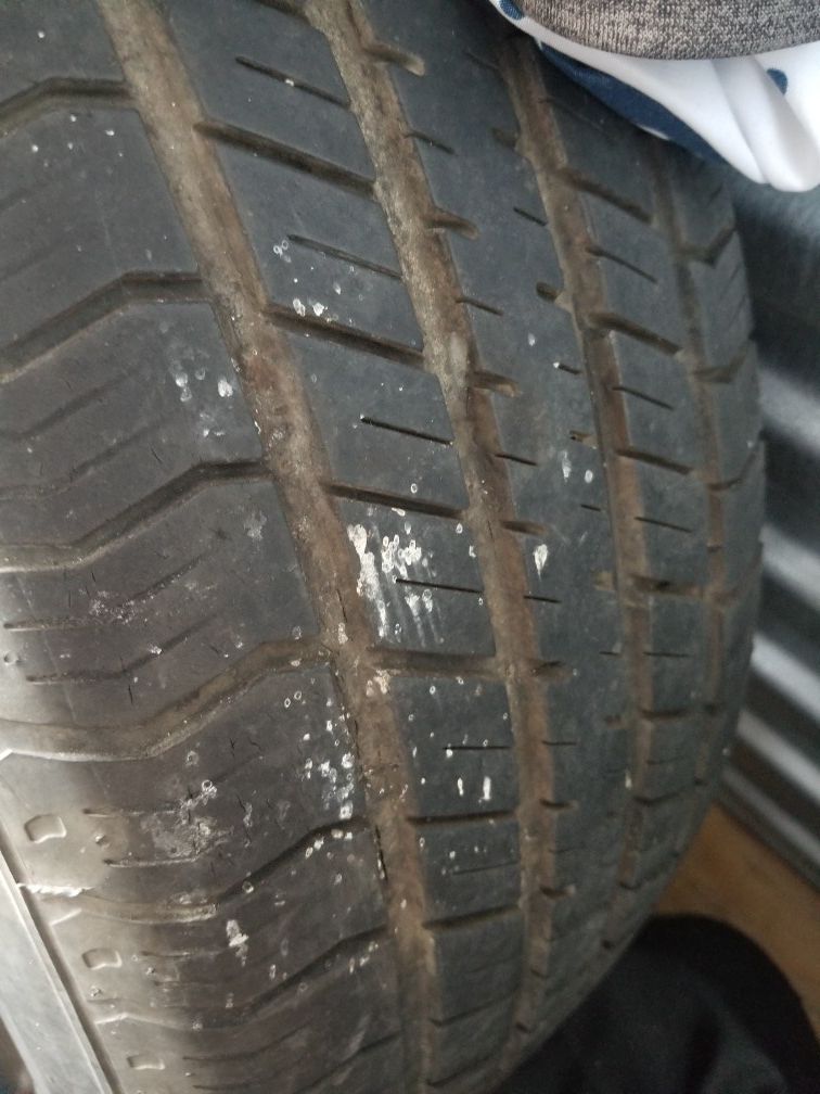 One Used 16 Inch Tire With Steel Rim