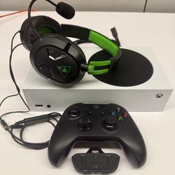 Xbox Series S With Turtle Beach Set + Controller